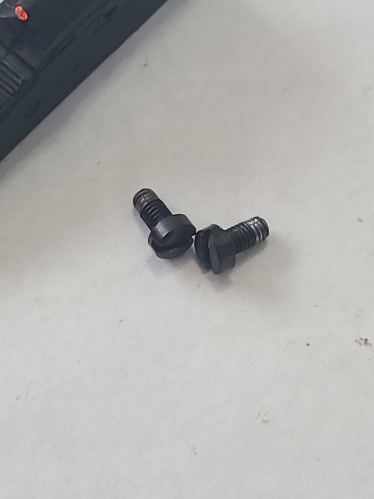 Traditions Buckstalker Muzzleloader FRONT Sight With Screws RED Fiber Optic
