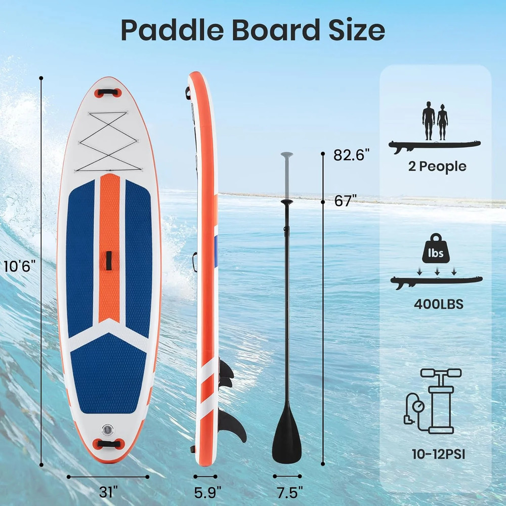 Inflatable Paddle Board Equipped with SUP Paddle Board Accessories