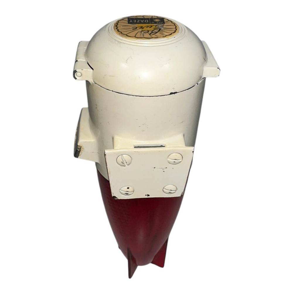 Vintage Dazey Rocket Crank Ice Crusher - Red and White