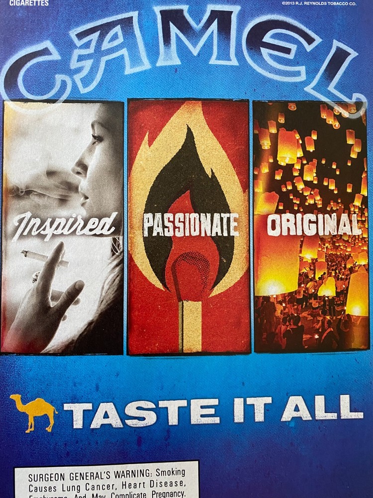 Camel Cigarettes, Full Page Vintage Print Ad