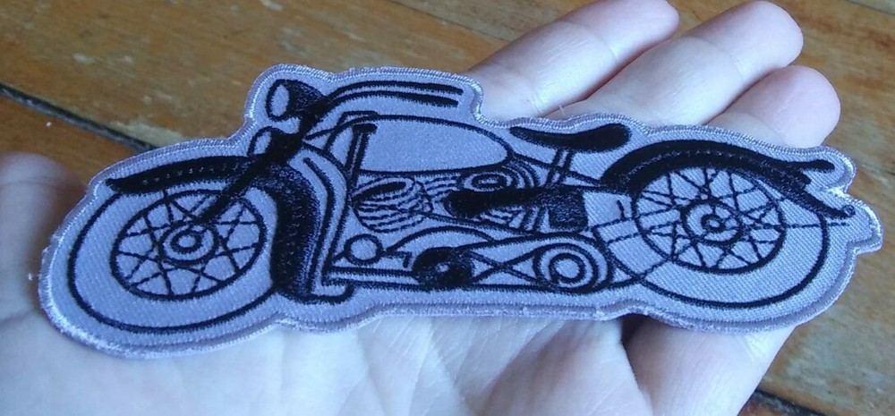 Vintage Style MOTORCYCLE Harley Davidson Iron On Patch