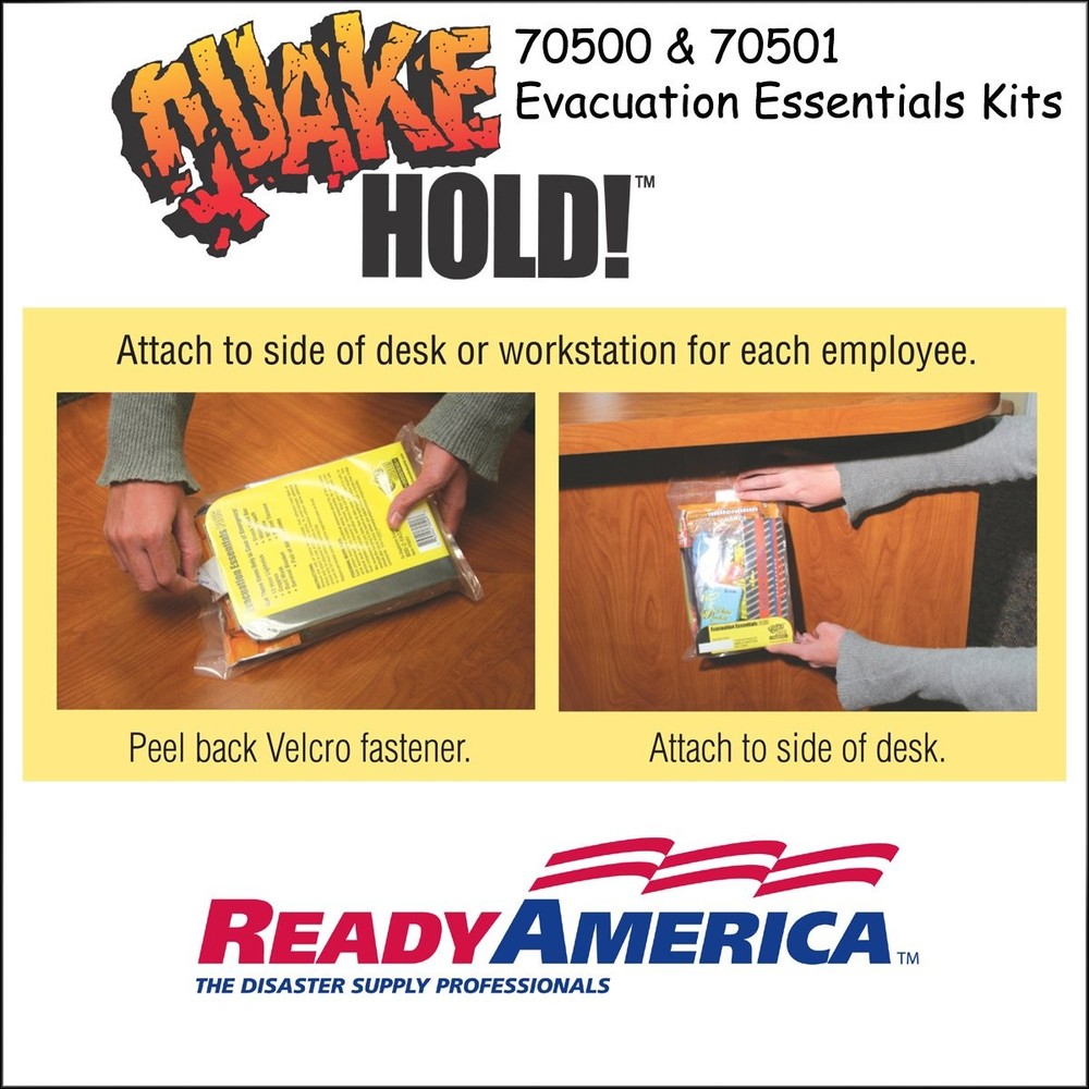 Quakehold! 70500 Evacuation Essentials Kit