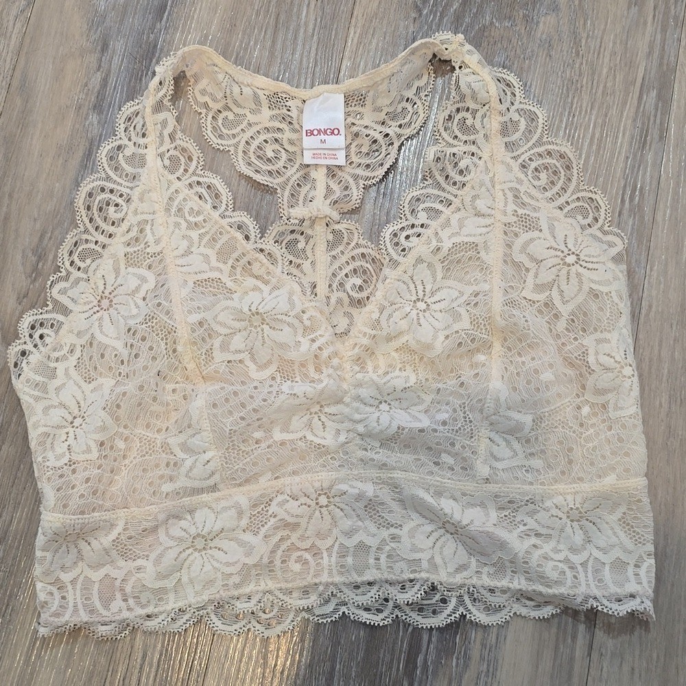 Floral Lace Bongo Bralette Medium