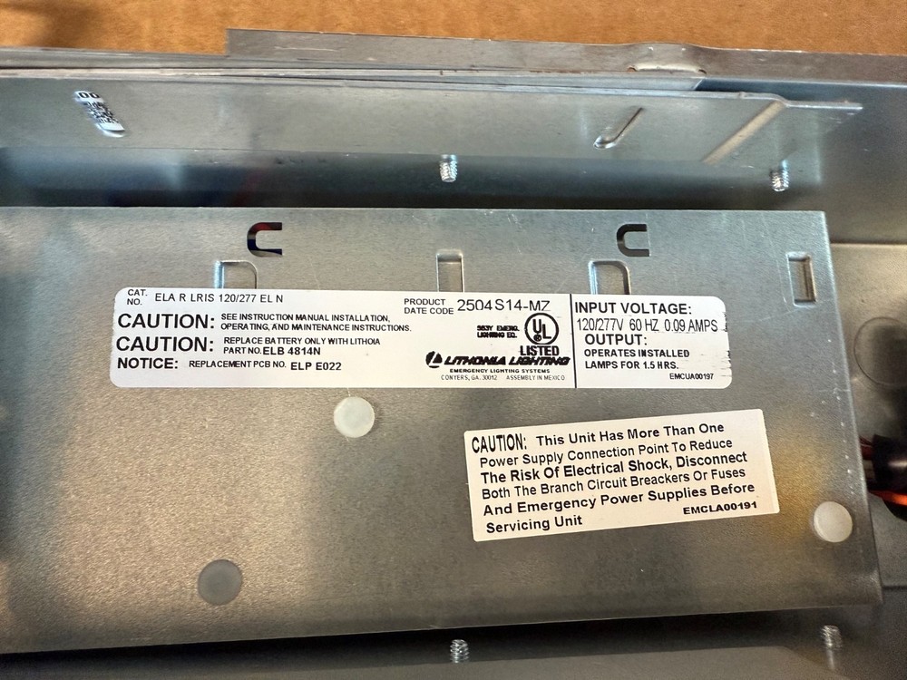 New Lithonia Lighting Rough-In Section For Edge-Lit Exit Sign Precise Collection