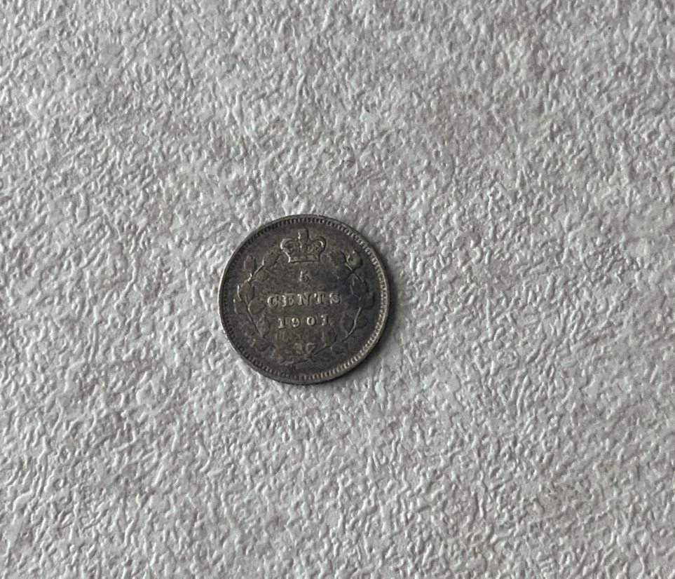 1901 Canada 5 Cents - Silver L2