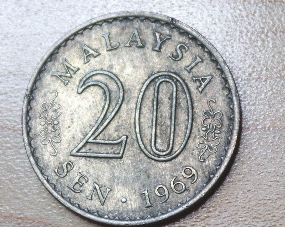 1969 Malaysia 20 Sen