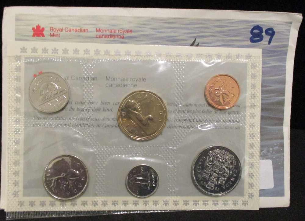 1989 Canada Proof-Like Set - Original Packaging     ENN COINS