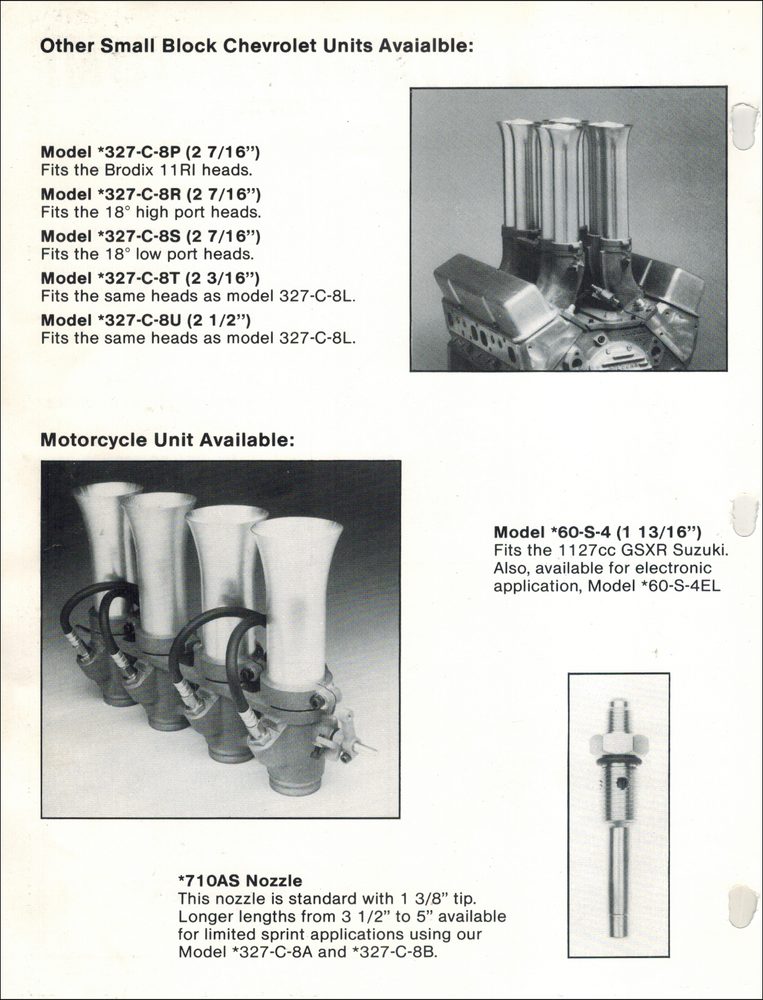 Hilborn Fuel Injector 1983 Performance Catalog PDF File USB Flash Drive