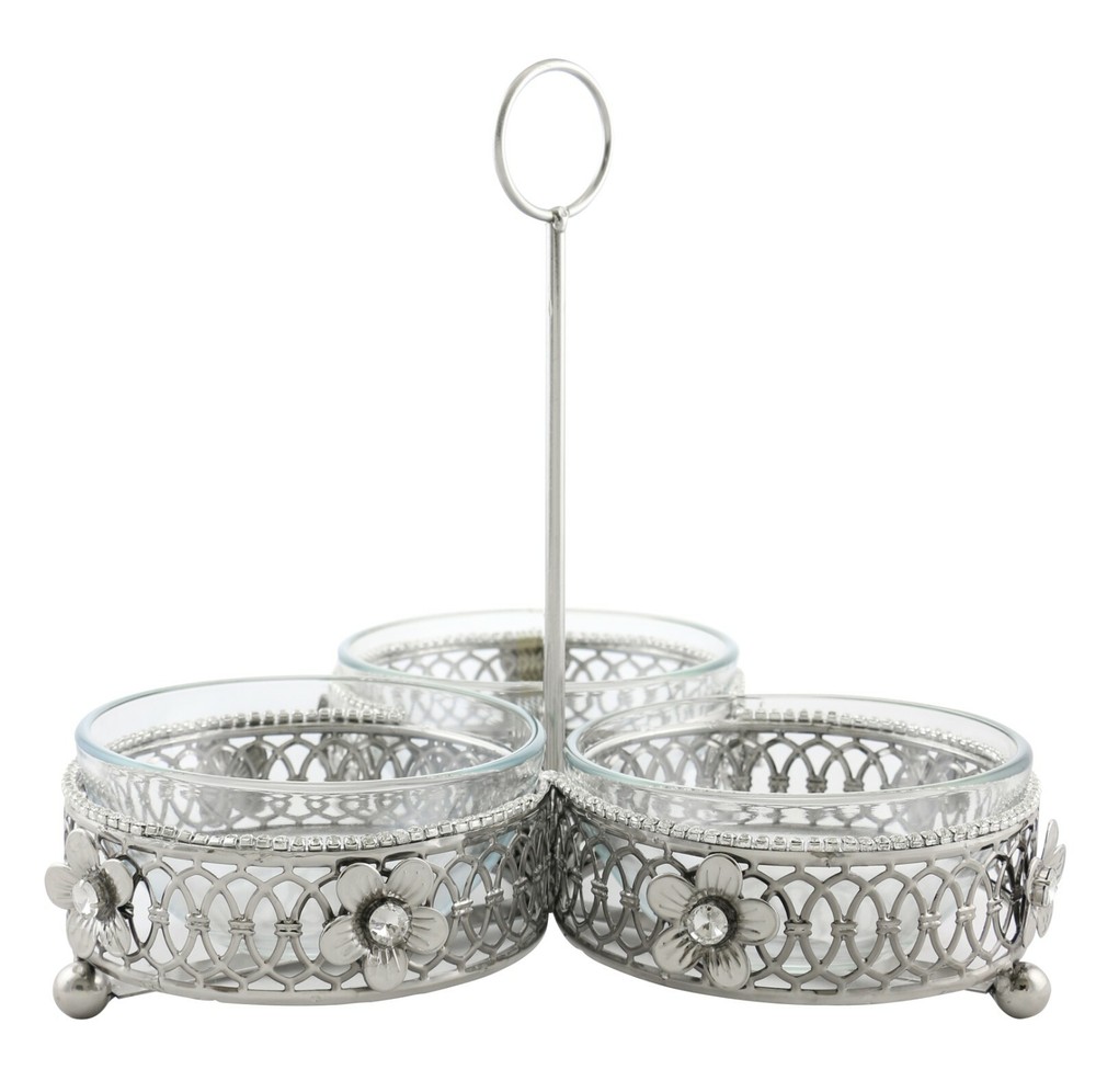 Chip And Dip Serving Sets, Clear