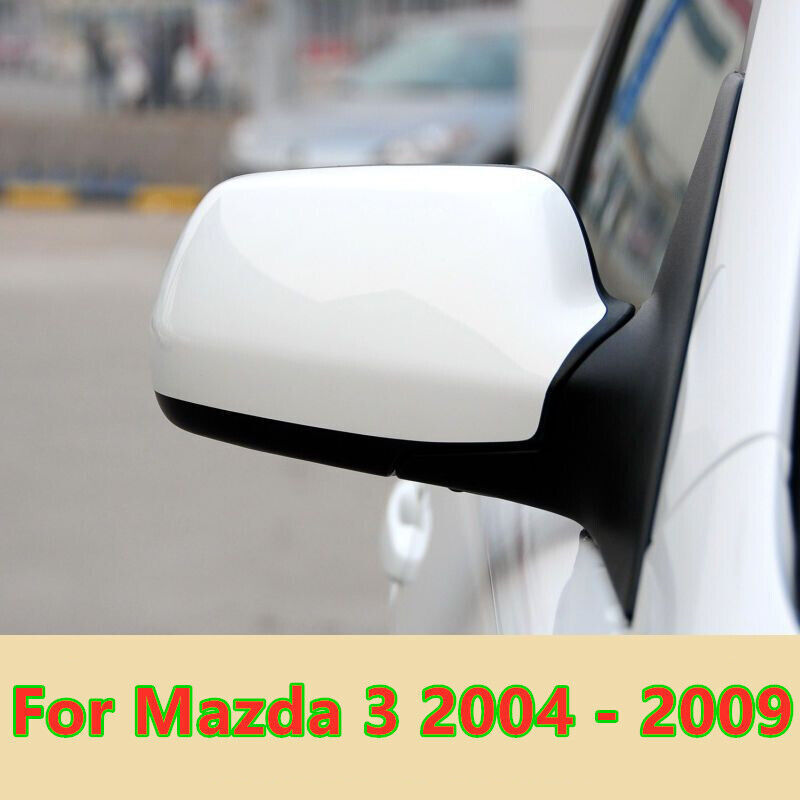 Left Driver Right Passenger Side Mirror Cover Cap Replace For Mazda 3 2004-2009