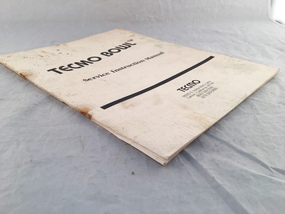 Tecmo Bowl Service Instruction Manual