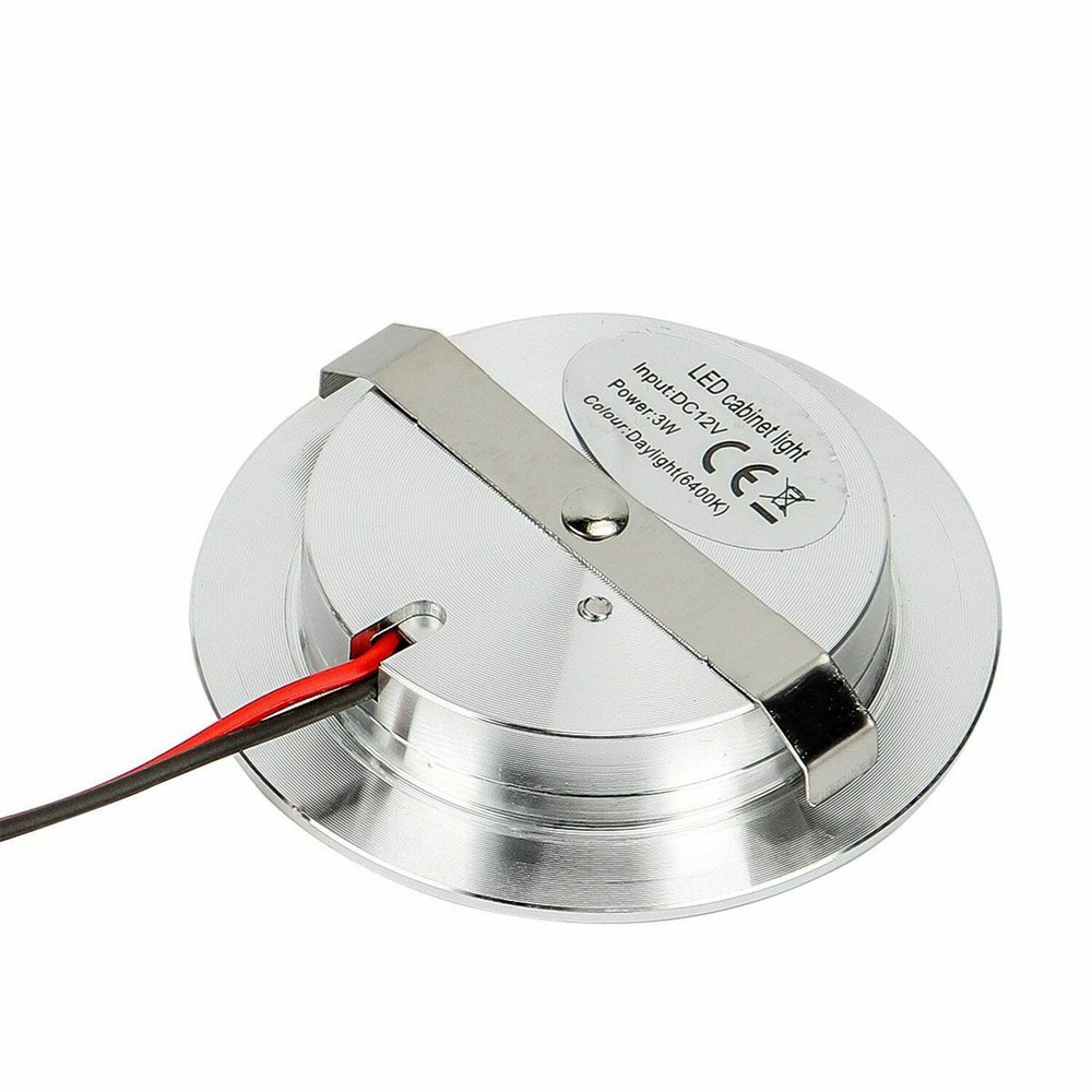 12 Volt 3W Interior For RV Marine LED Recessed Ceiling Lights Cool White 6Pcs