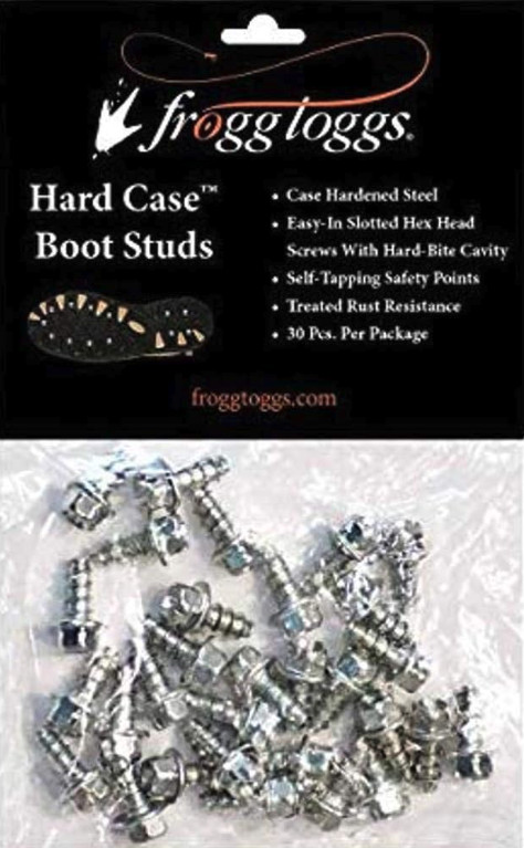 Frogg Toggs Hard Case Boot Studs, Steel, 30 Per Pack