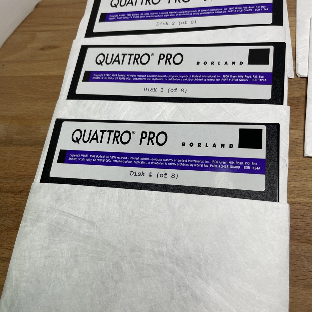 5.25 floppy disks Quattro Pro