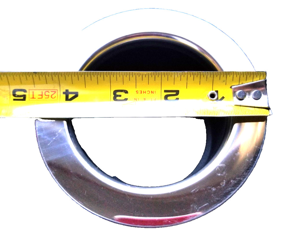 Garbage Disposal Flange threaded ABS with chrome ring, New