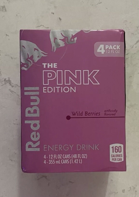Red Bull Pink Edition 4 Pack 12 OZ Cans