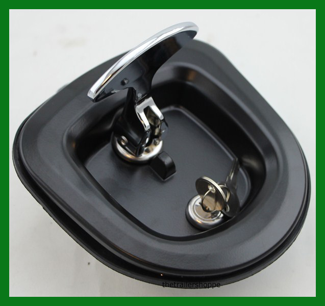 Die Cast Compression Latch Locking Chrome T-Handle with Keys -LL9000