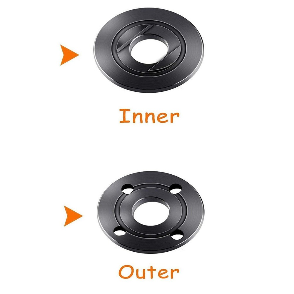 2-10PCS Black 5/8-11 Angle Grinder Flange Nut Inner Outer Lock Nut Set