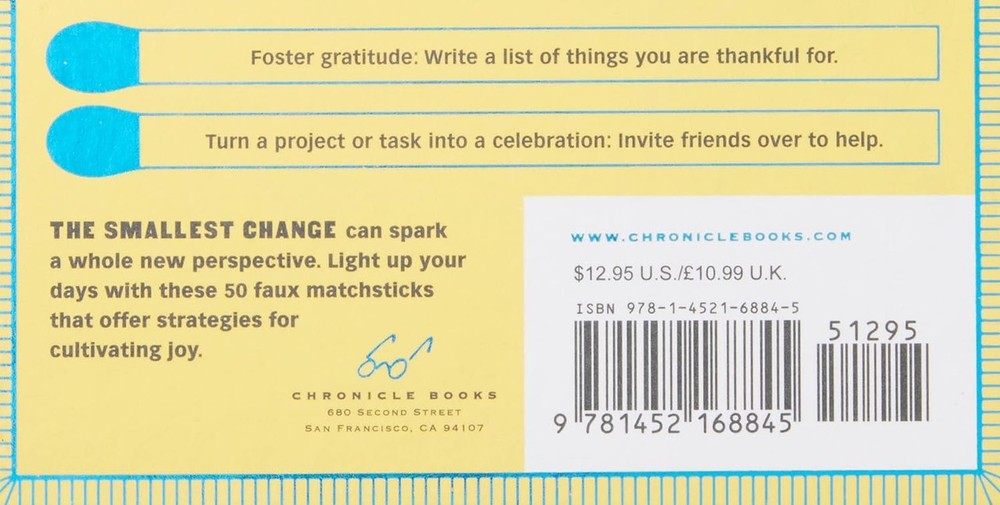chronicle books Spark Happiness Matchbox