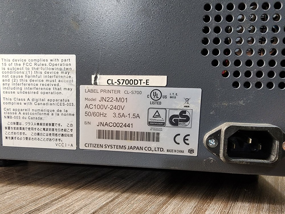 Citizen CL-S700 Industrial Thermal Barcode Label Printer
