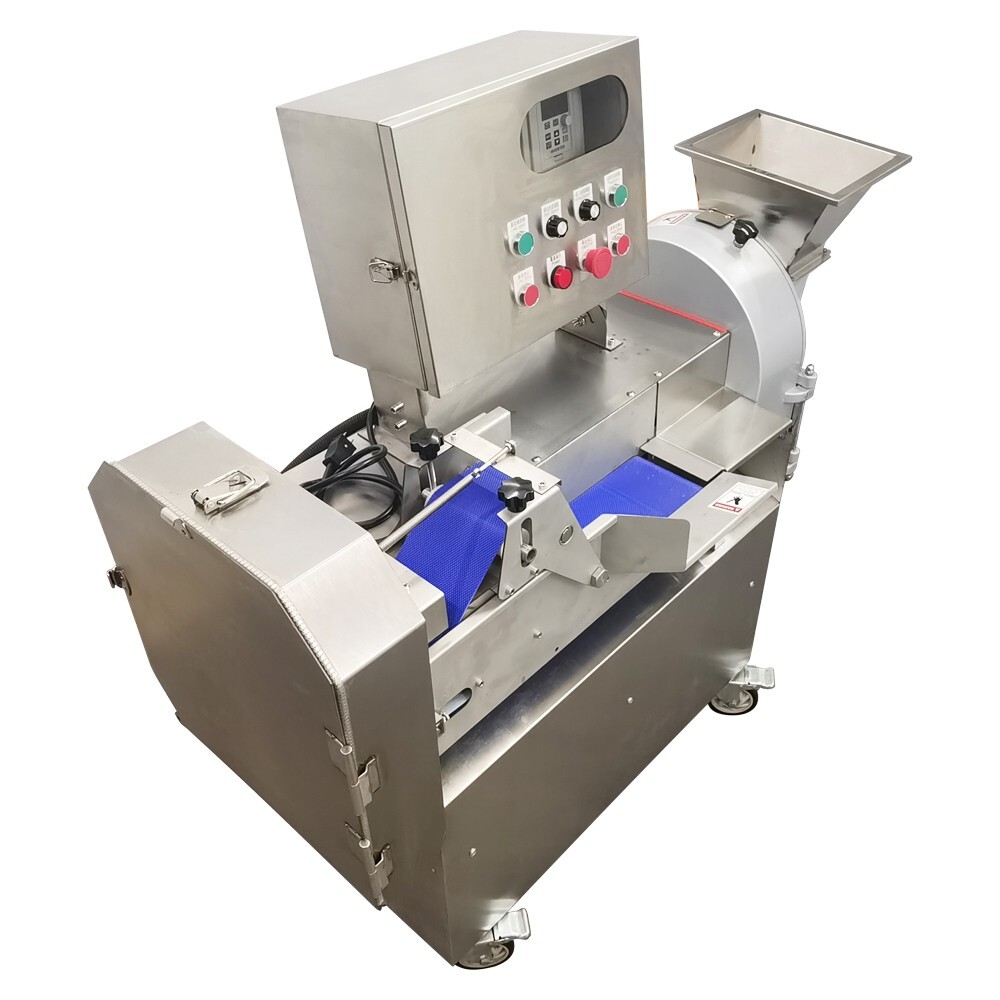 110V Two Head Variable Frequency Fruit & Vegetable Cutter Slicer/Shreder/Dicer