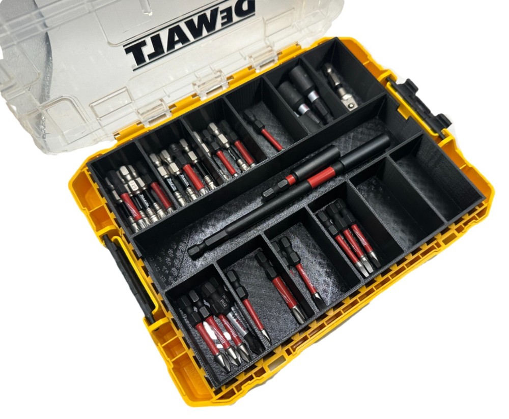 Impact bit holder insert for DEWALT Medium ToughCase (13 compartment)