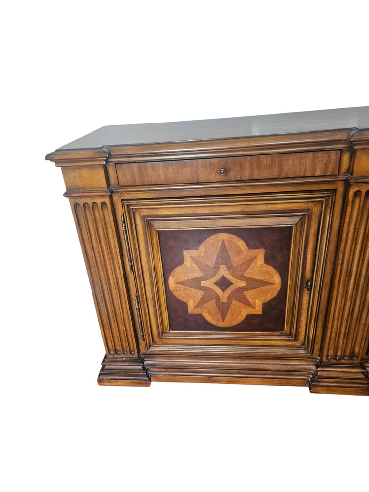 Ethan Allen Marquetry Sideboard Buffet Console Server Lombardy