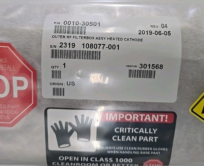 AMAT 0010-30501 REV 4, Outer RF Filterbox Assembly Heated Cathode