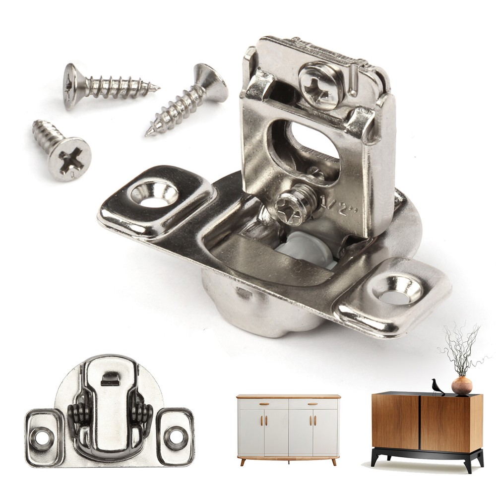 1/2" Overlay Soft Close Kitchen Cupboard Cabinet Hinge Face Frame 105° Compact