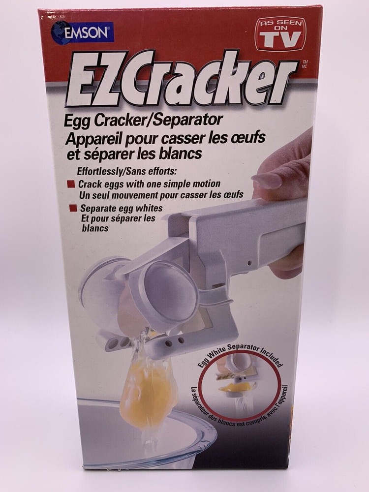 EZCracker Handheld Egg Cracker & Yolk Separator Kitchen Tool As Seen On TV EMSON