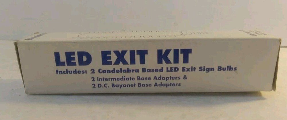Bulbrite LED Exit Light Kit 2 Sets, 2 Pieces (26 Light LED Unit) 120V NEW!!