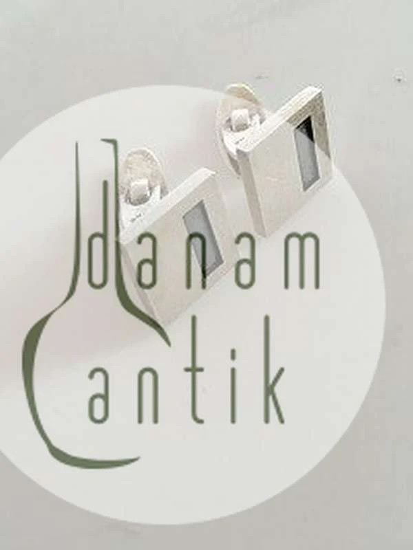 N.E. From Sterling Silver Cuff Links