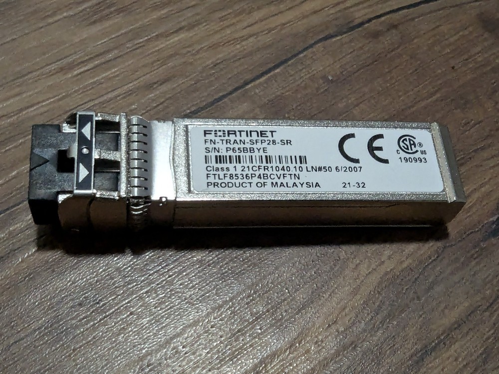 Fortinet FN-TRAN-SFP28-SR — Small Form-factor Pluggable (SFP) Transceiver Module