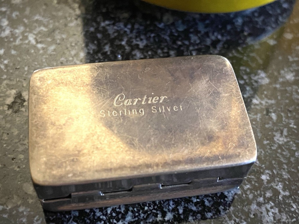 Cartier Sterling Silve Pillbox ✅