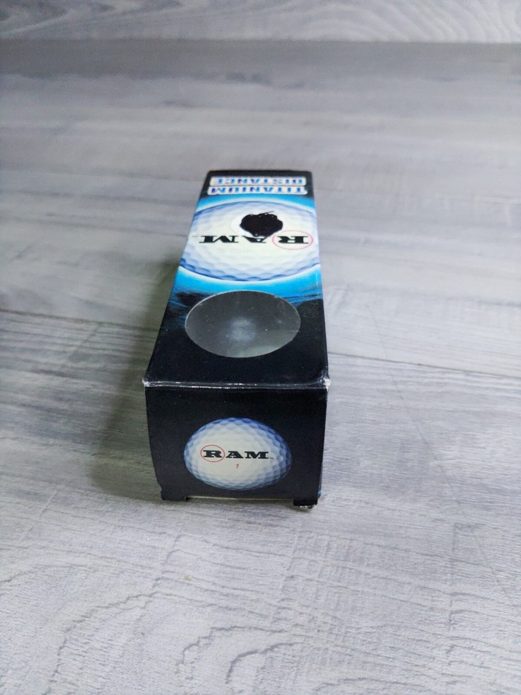 New, sealed, 3 pack Ram Golf Balls Titanium Explosive Distance