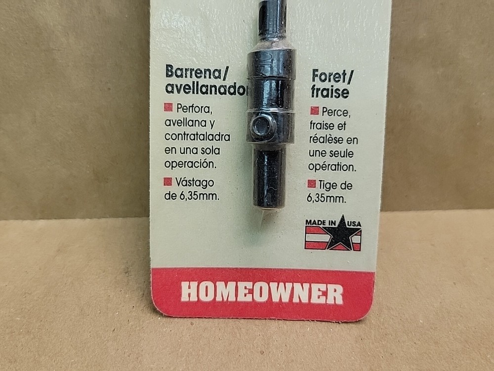 #10 Disston 5209 Drill / Countersink Screw Pilot Bit 1/4 Countersink NOS