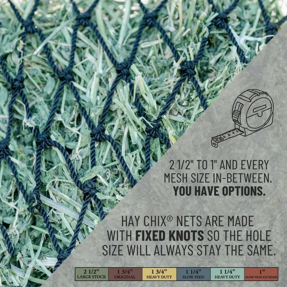 Efficient Horse Feeding Solution - UV Treated Half Bale Hay Net, Easy to Use