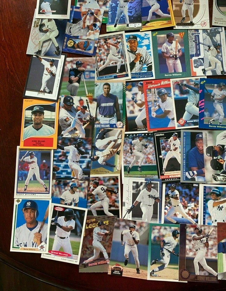 Bernie Williams 83 card lot Yankees NICE