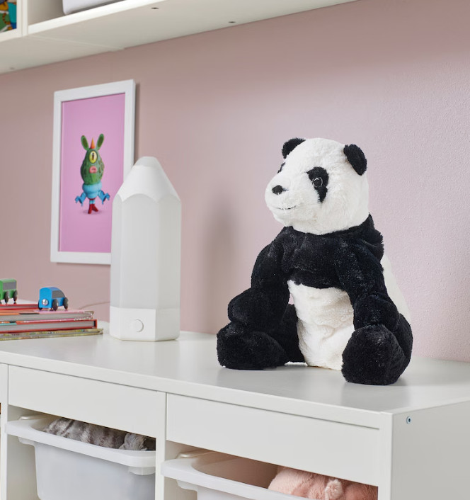 Kramig Panda Soft toy, white/black, 11 ¾ "