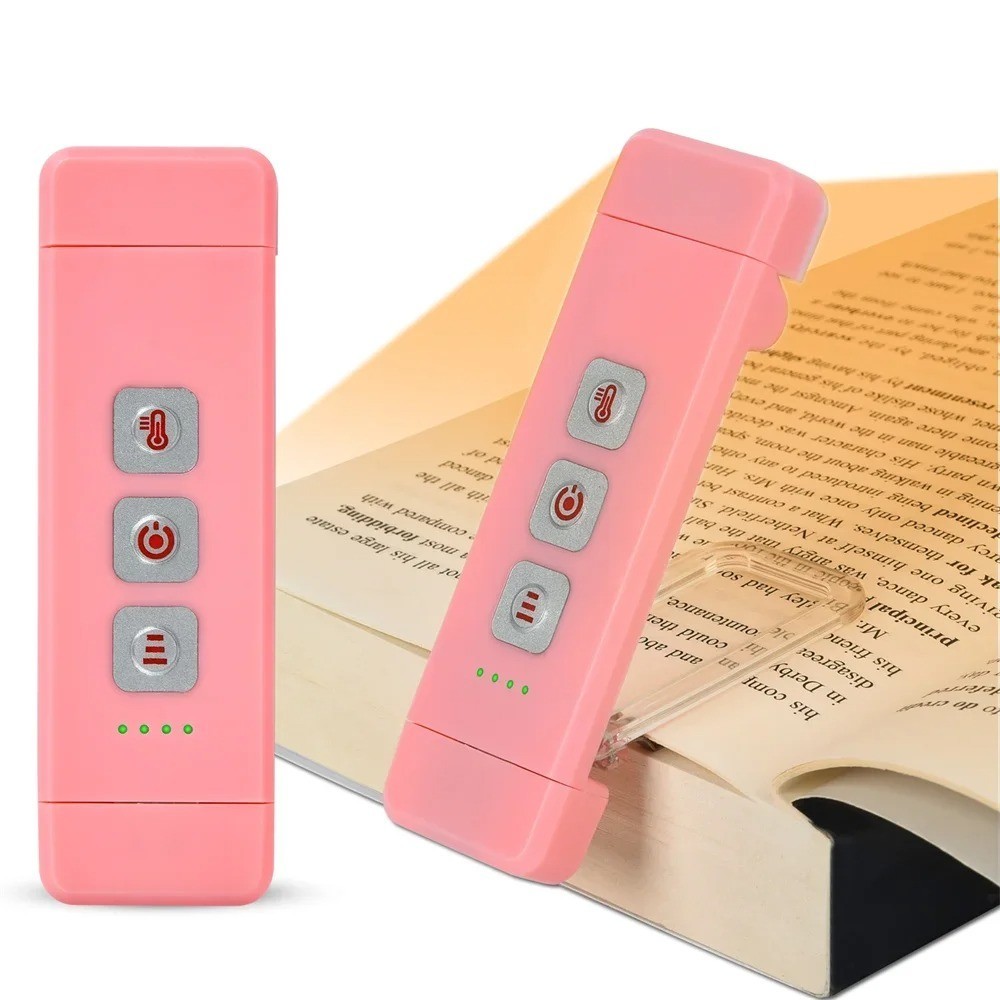 Clip-on Bookmark Book Light With Timer USB Rechargeable Reading Light Mini Led
