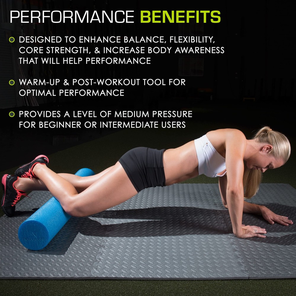 Flex Foam Rollers for Muscle Massage, Physical Therapy, Core & Balance Exercises