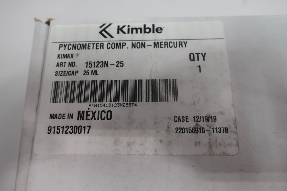 Kimble 15123N-25 Pycnometer 25ml