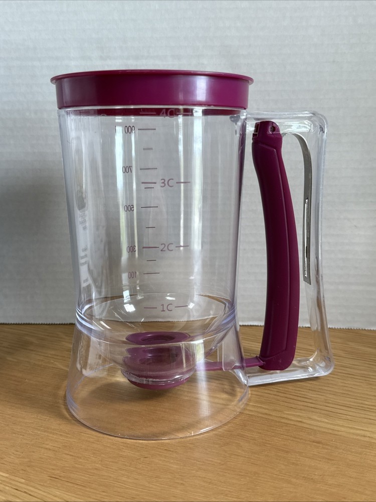 Pancake Cupcake Batter Dispenser, Bakeware Maker with Measuring Label