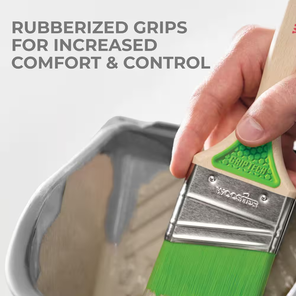 2-1/2 In. Griptech Polyester Thin Angle Sash Brush