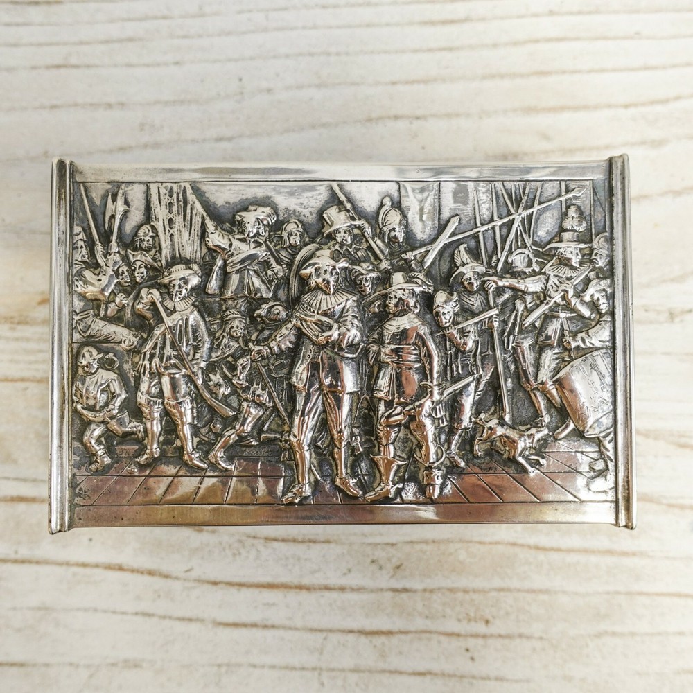 A Dutch Silver Matchbox Cover