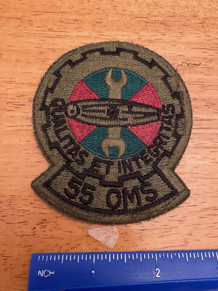 US AIR FORCE PATCH 55TH OMS SUBDUED INV9344