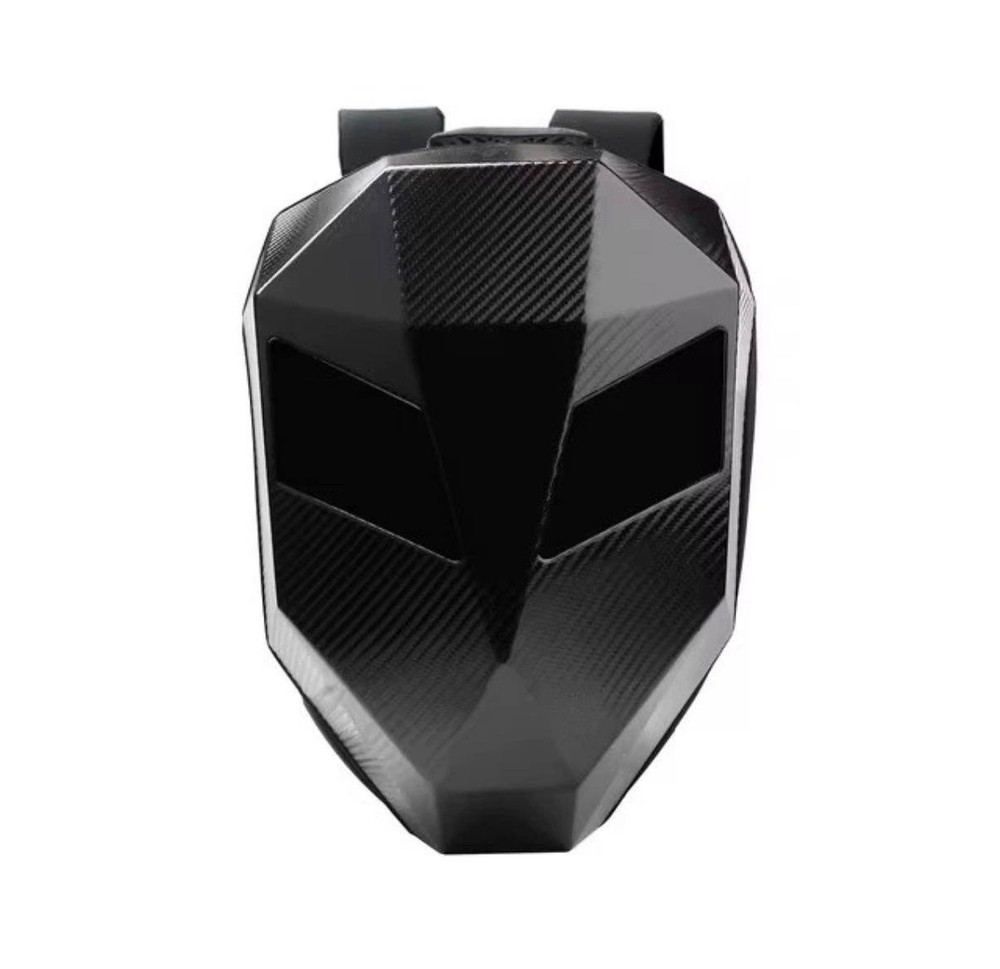 Motorcycle black carbon style Backpack,with LED eyes,app Control