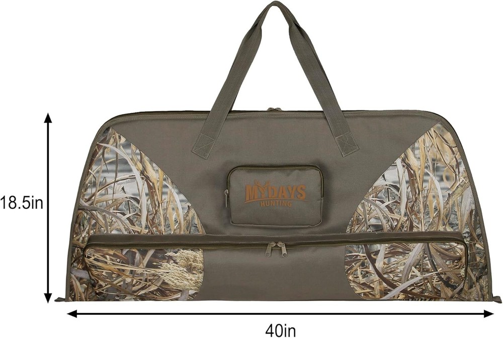 Compound Bow Case Soft Camo Bow Bag with Padded Compartments 41 Inch