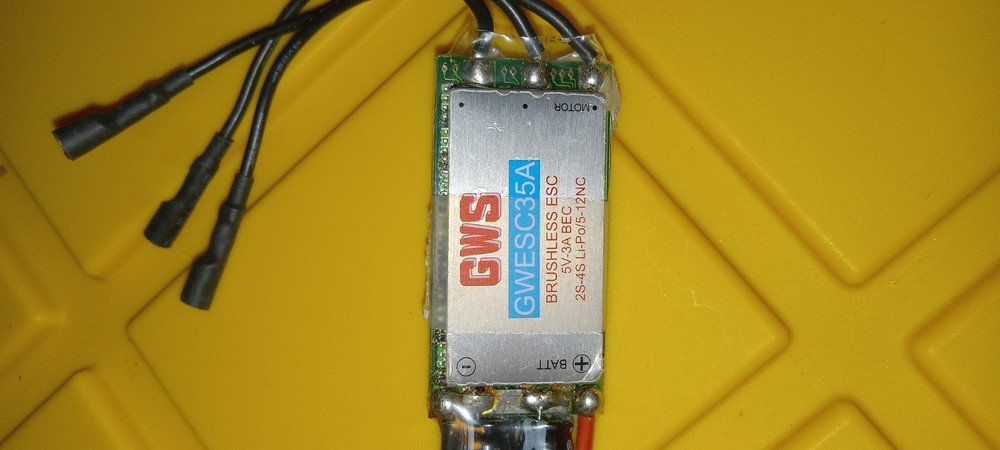GWS GWESC35A brushless electronic speed controller (ESC).