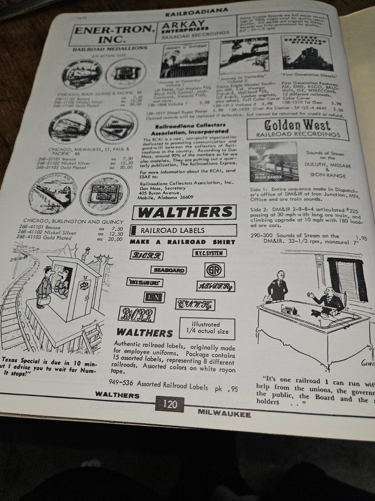 WALTHERS 1st EDITION N SCALE RAILROAD CATALOG